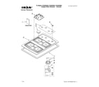 Ikea ICS300WS00 cooktop, burner and grate parts diagram