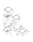 Refrigerator shelf parts
