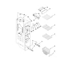 Whirlpool GD5DHAXVY04 freezer liner parts diagram