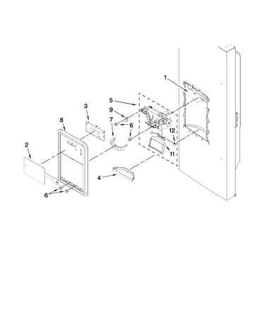 Dispenser front parts