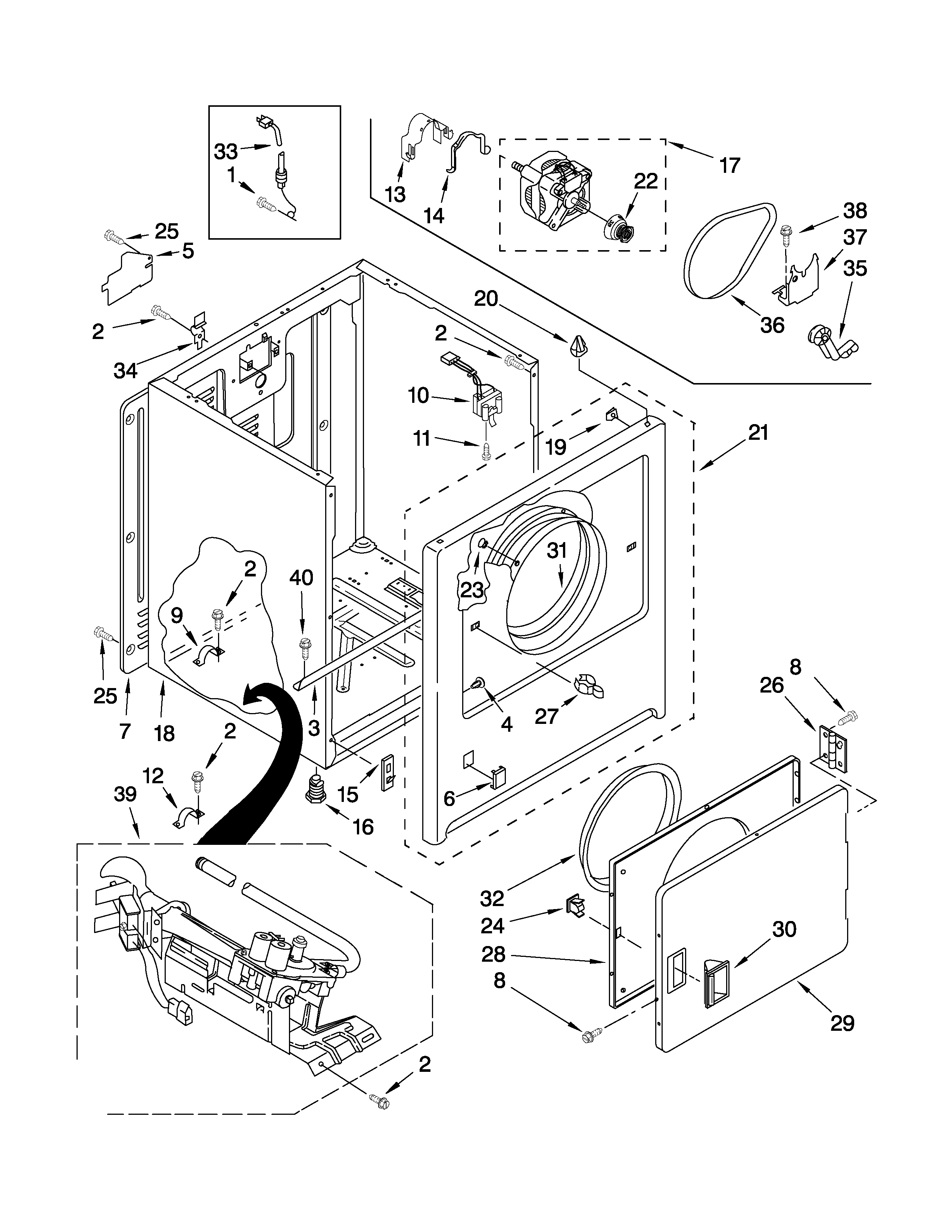 Cabinet parts