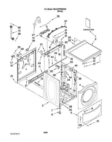 Top and cabinet parts