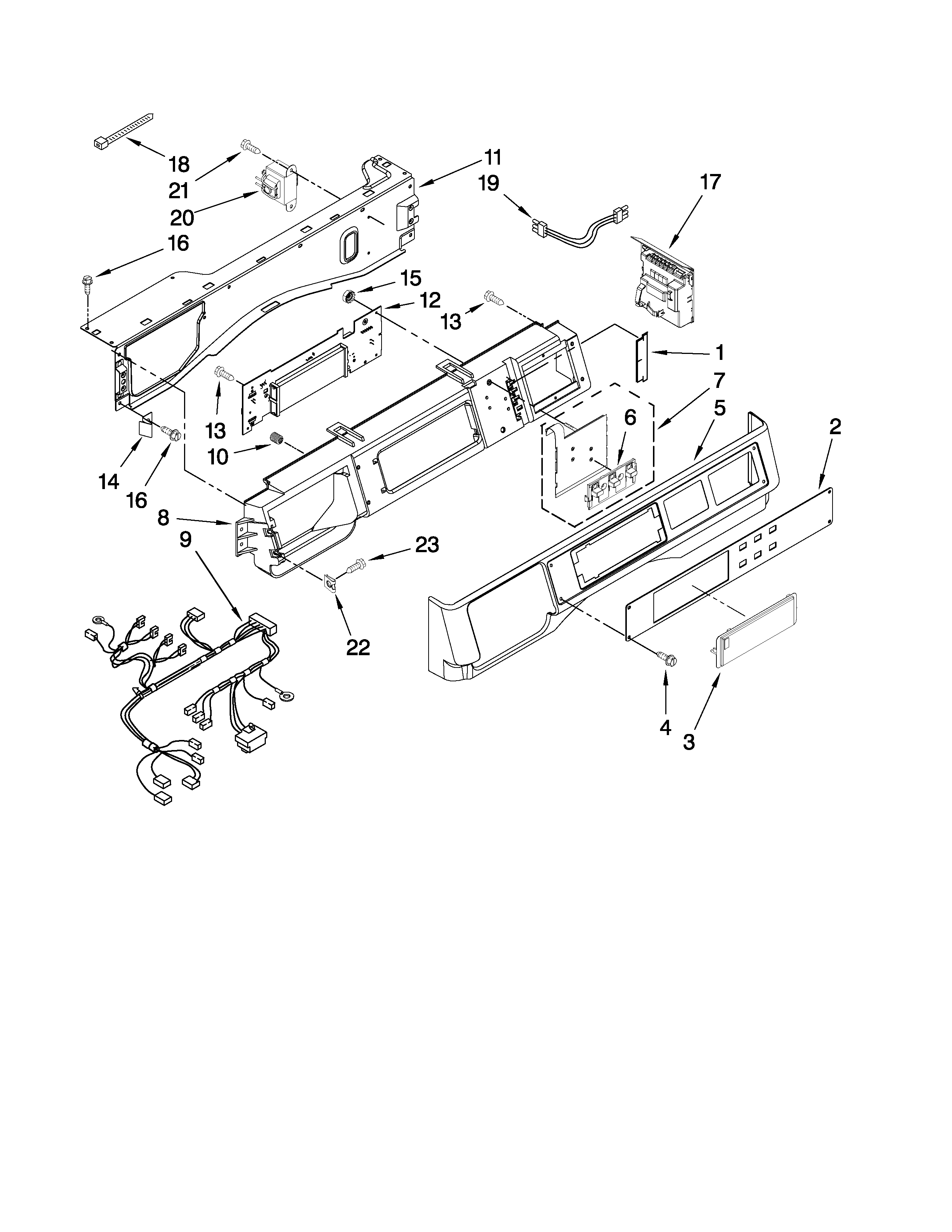 Control panel parts
