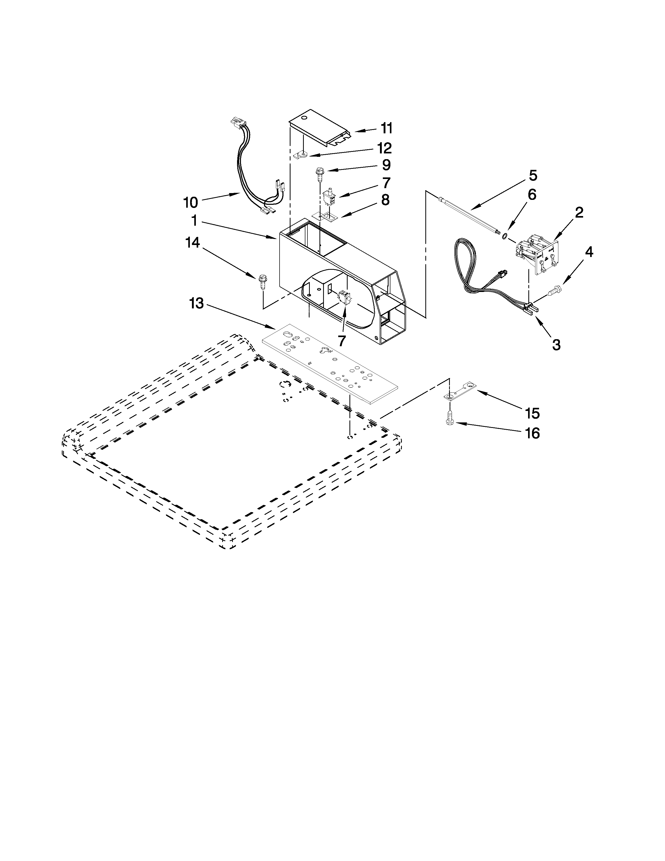 Meter case parts