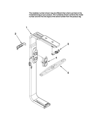 Upper wash and rinse parts