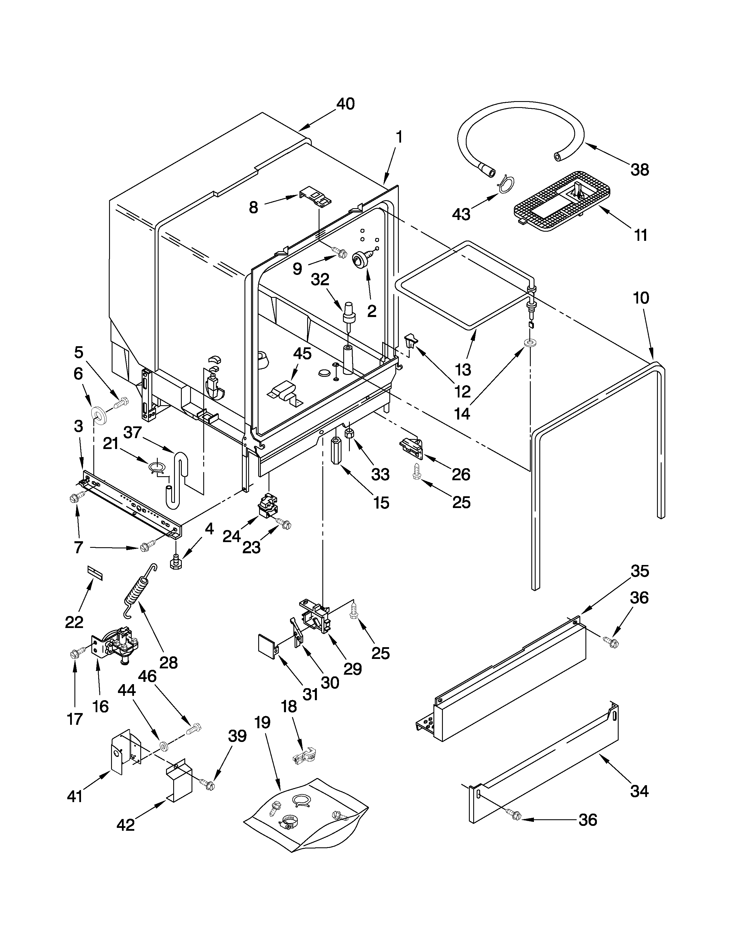 Tub assembly parts