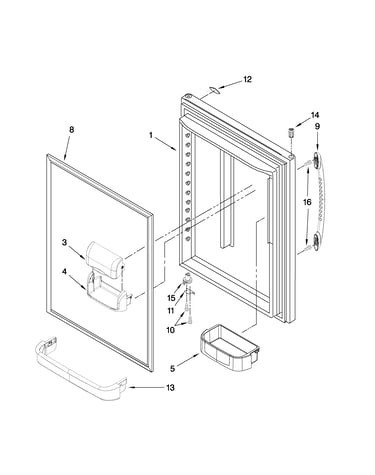Refrigerator door parts