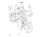 Whirlpool CHW9900WQ0 top and cabinet parts diagram