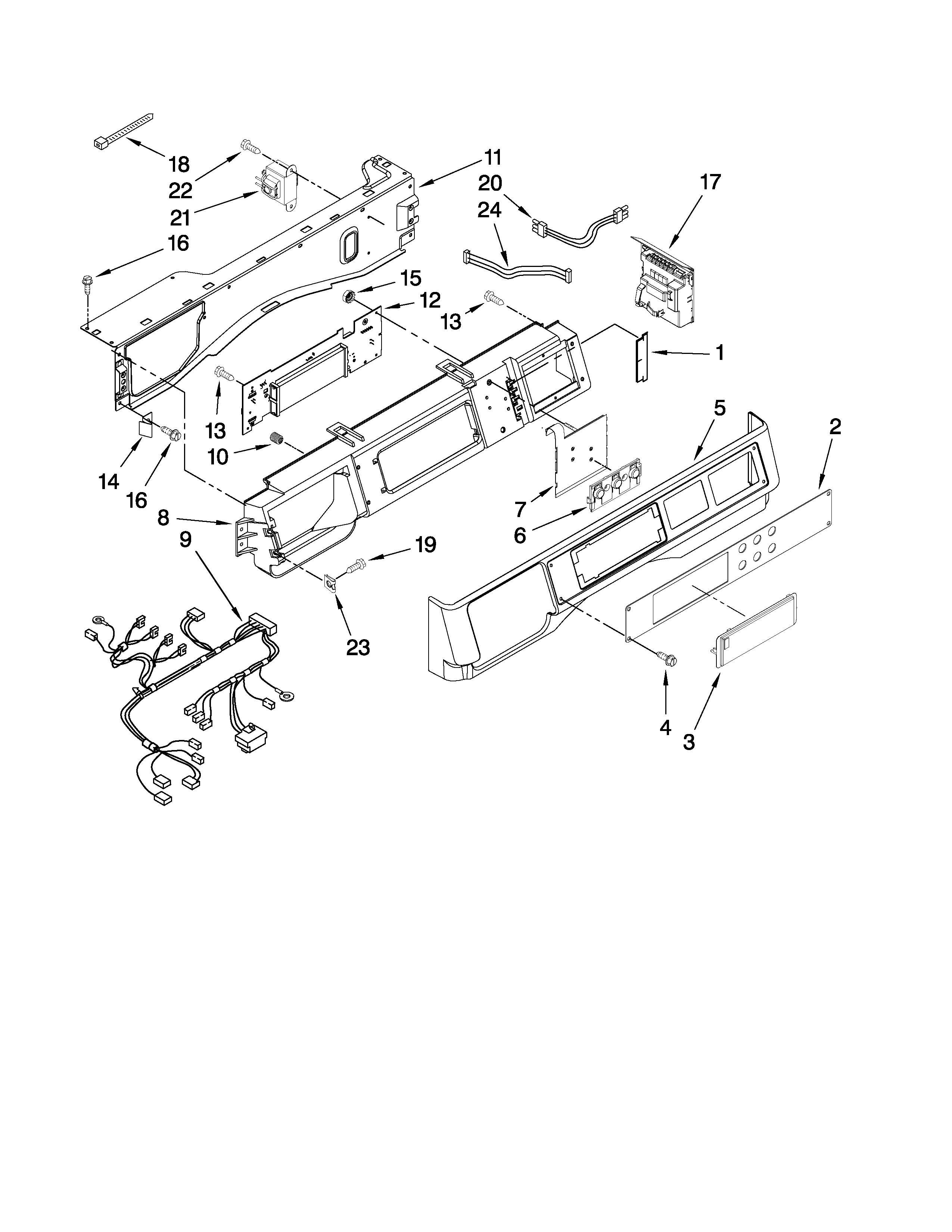Control panel parts