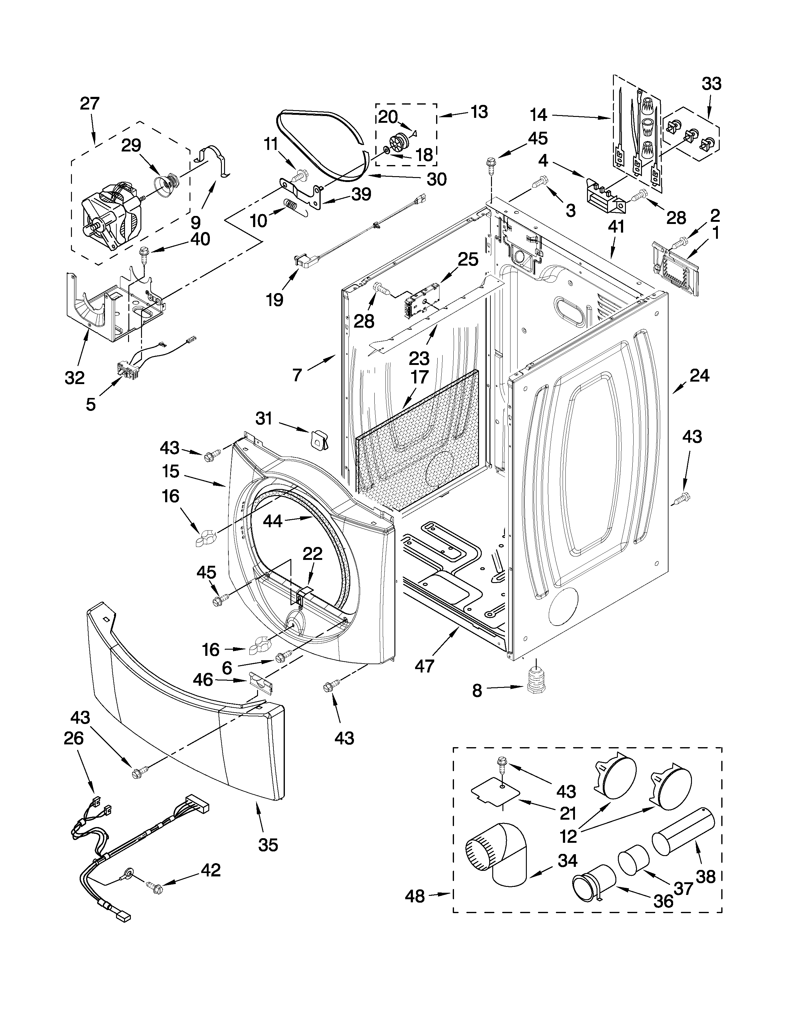 Cabinet parts