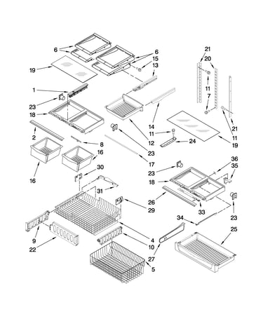 Shelf parts