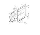 KitchenAid KUDC03FVSS2 door and latch parts diagram