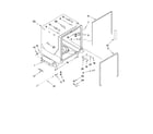 KitchenAid KUDC03FVSS2 tub and frame parts diagram