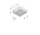 KitchenAid KUDC03FVSS2 upper rack and track parts diagram