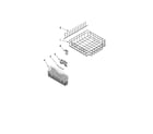 KitchenAid KUDC03FVSS2 lower rack parts diagram