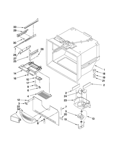 Freezer liner parts