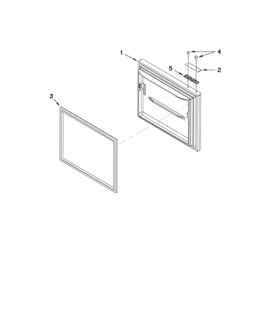 Freezer door parts