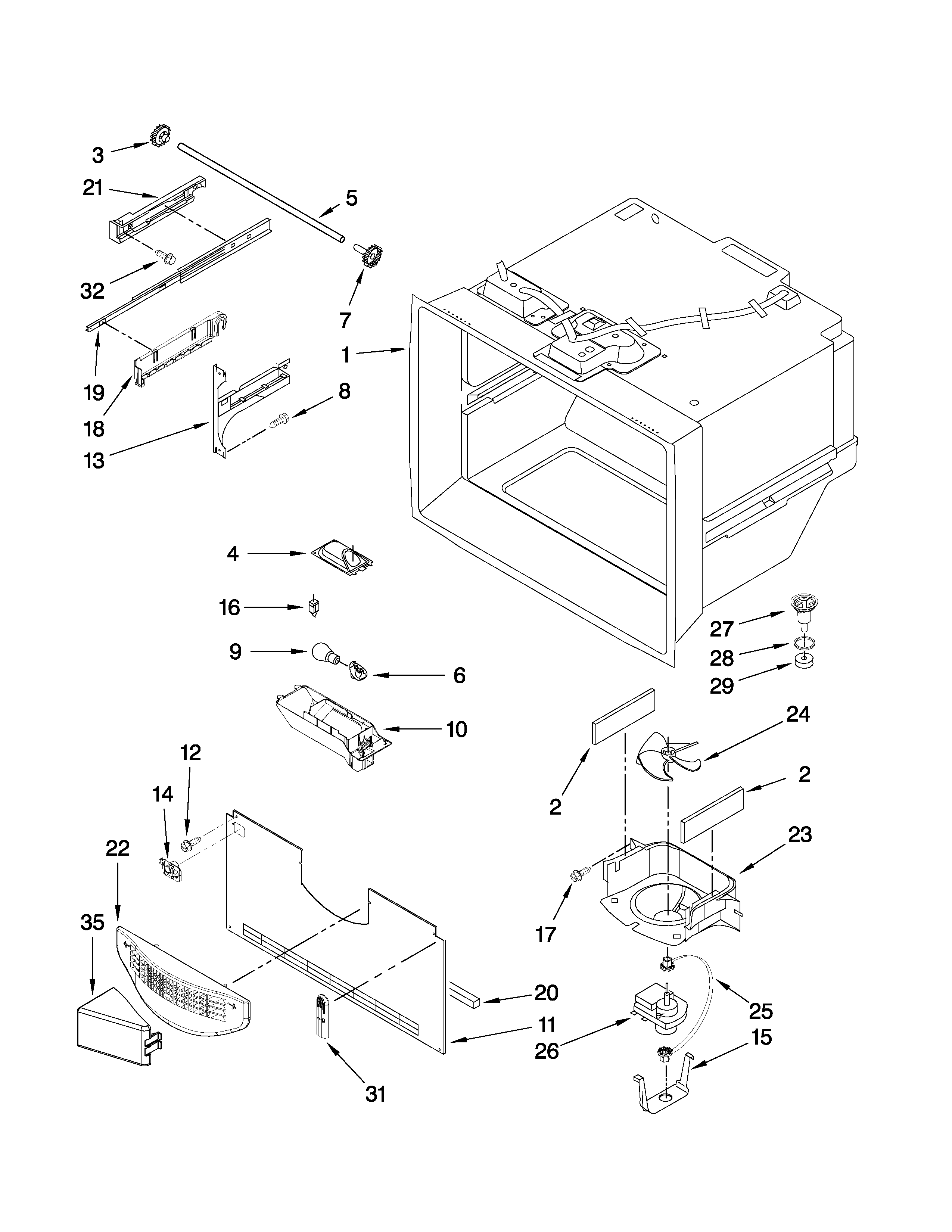 FREEZER LINER PARTS