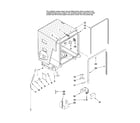 Maytag MDBH945AWS2 tub and frame parts diagram