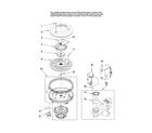 Maytag MDBH945AWB2 pump and motor parts diagram