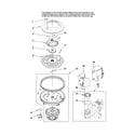 Maytag MDBH968AWQ1 pump and motor parts diagram