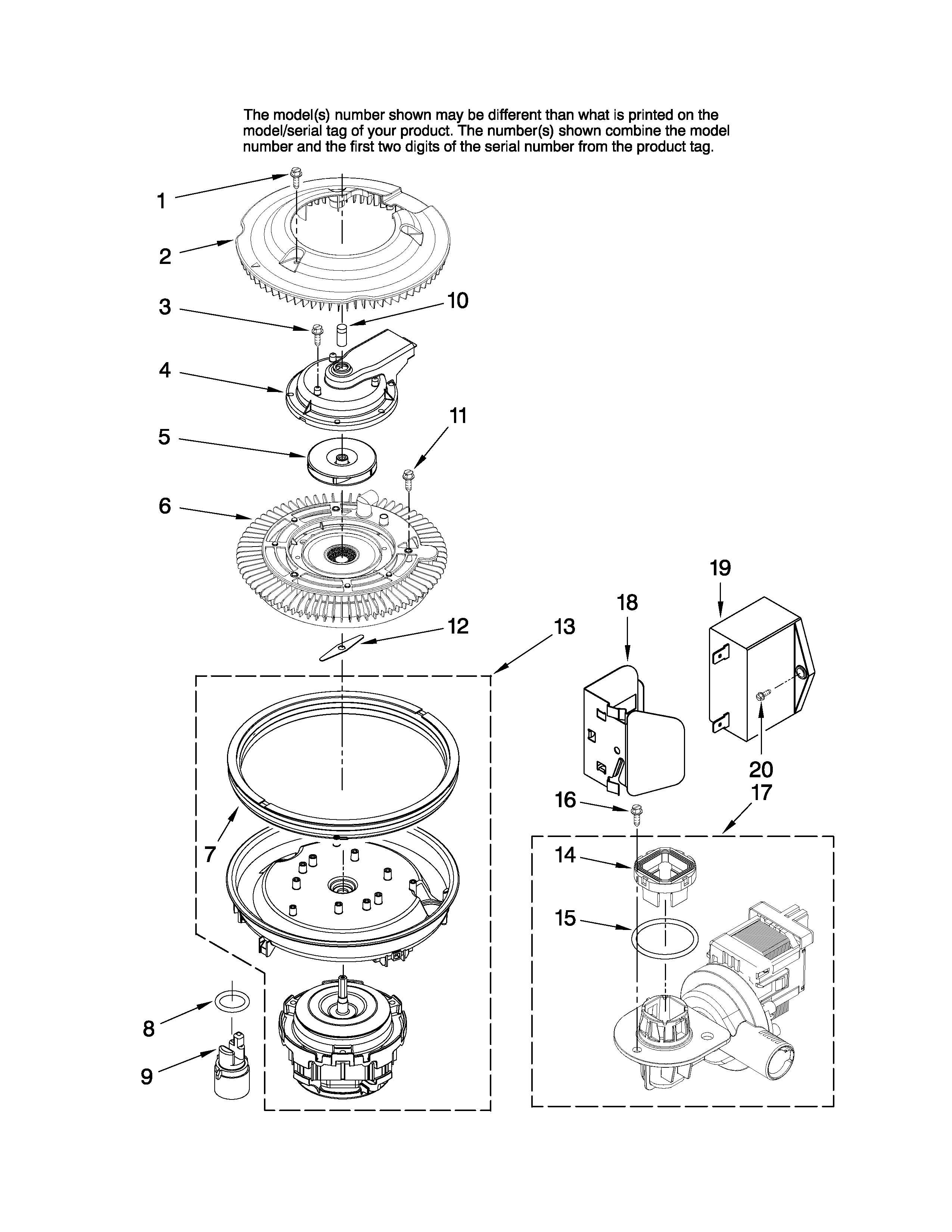Pump and motor parts