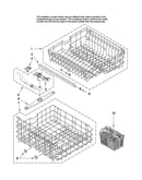 Upper and lower rack parts