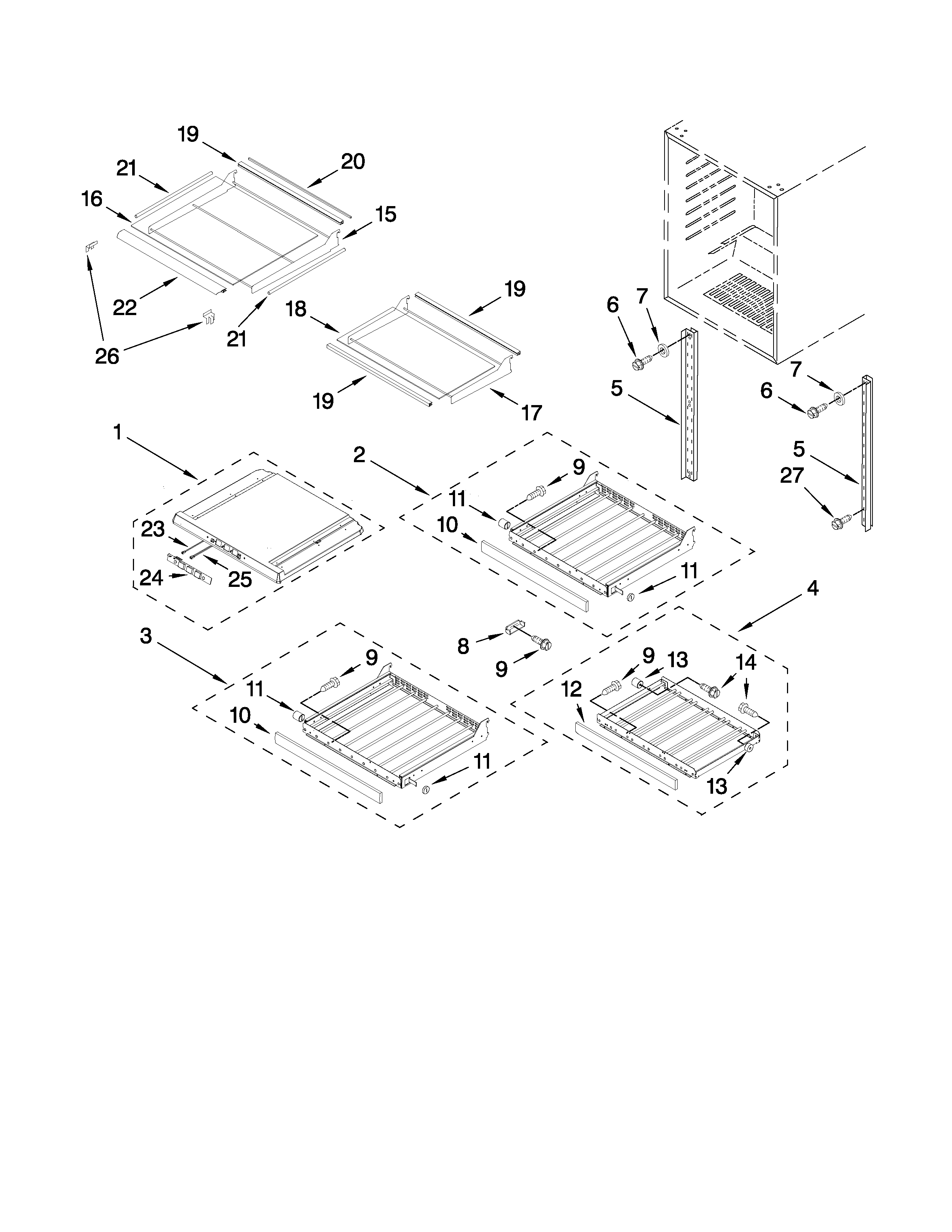 Shelf parts