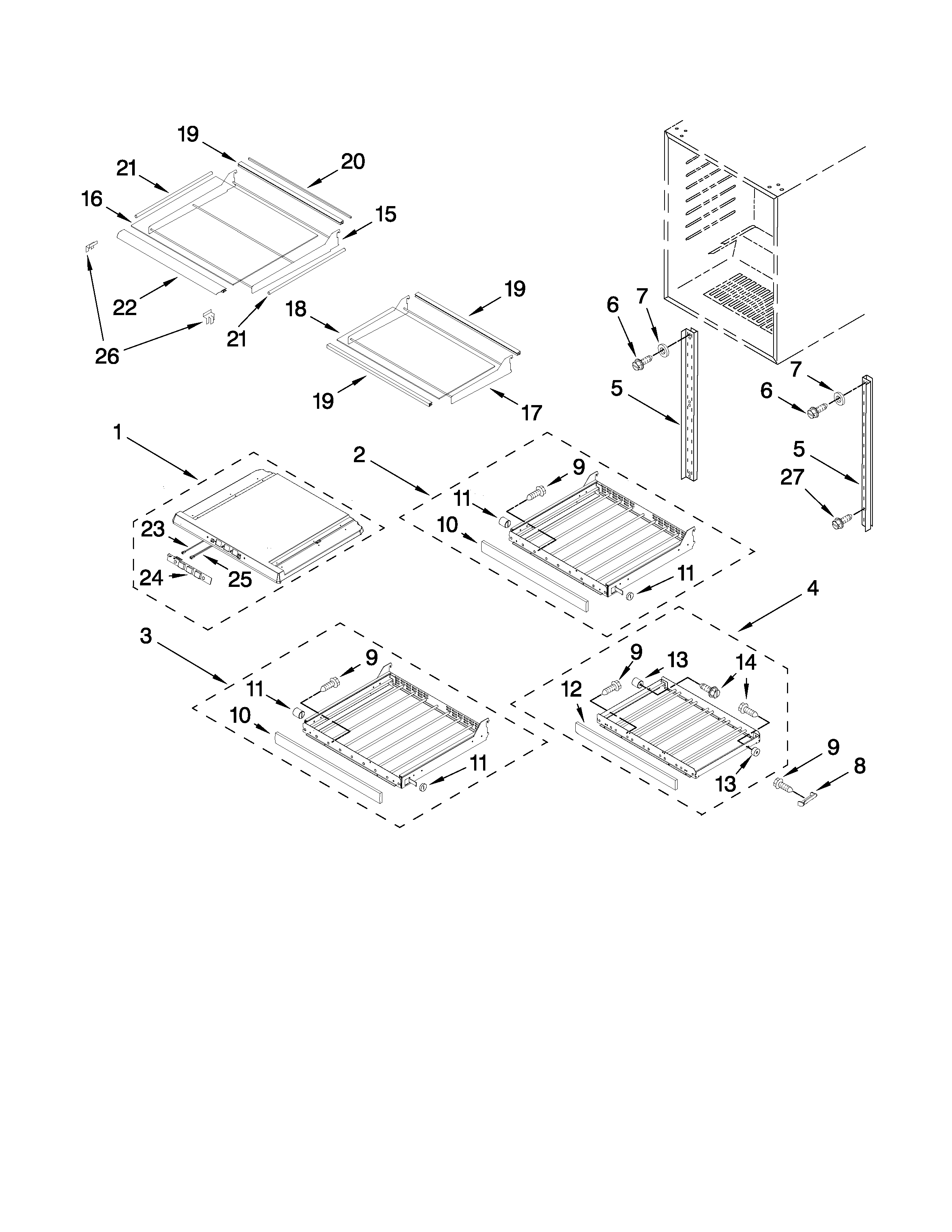 Shelf parts