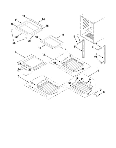 Shelf parts