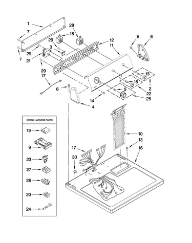 Top and console parts