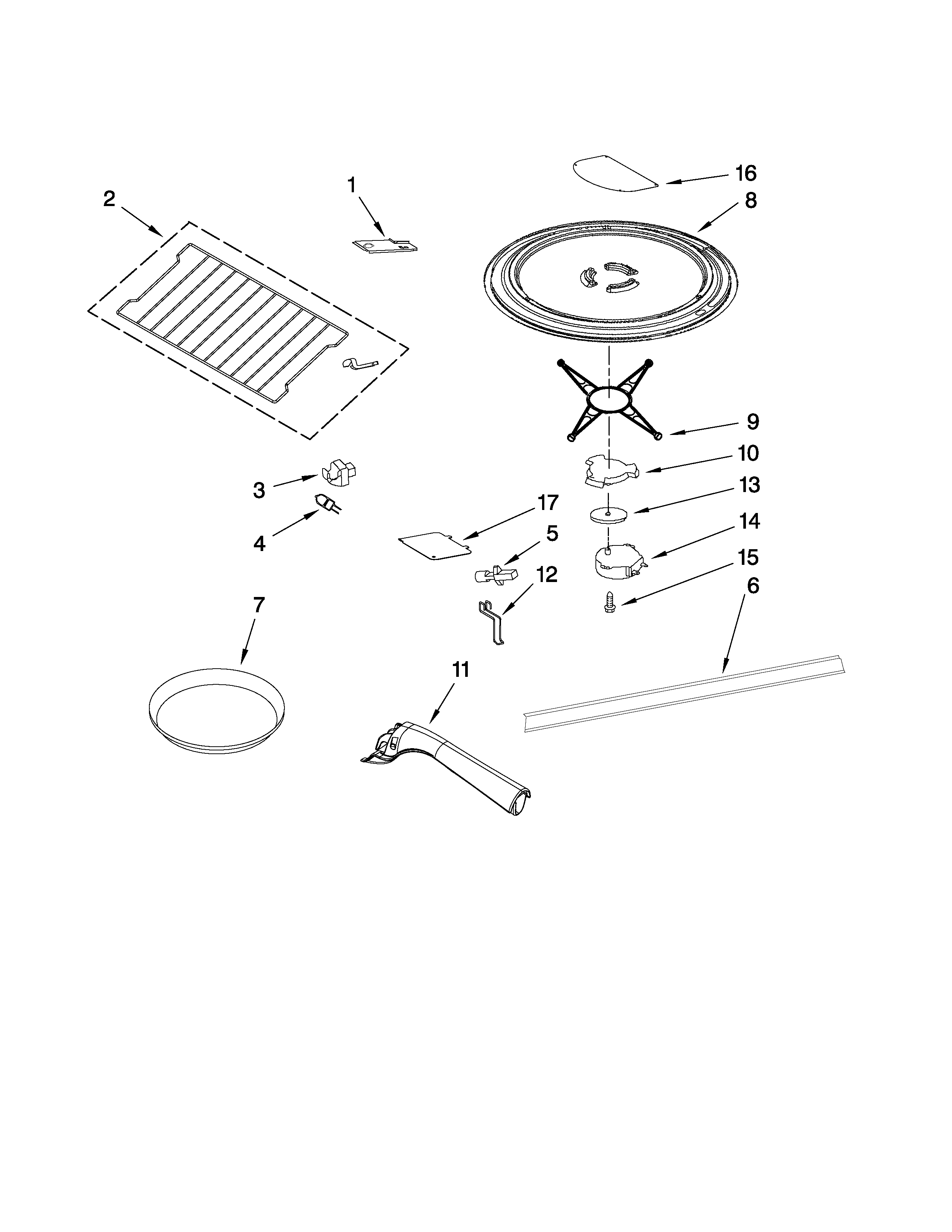 Rack and turntable parts