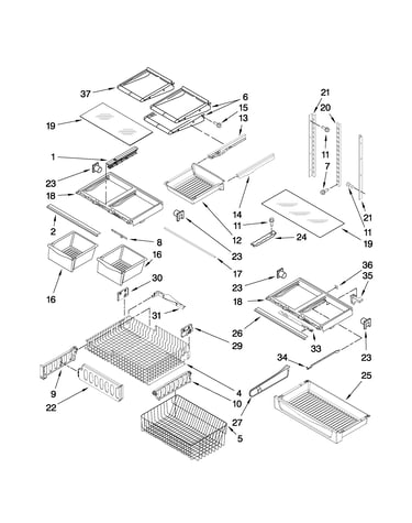 Shelf parts