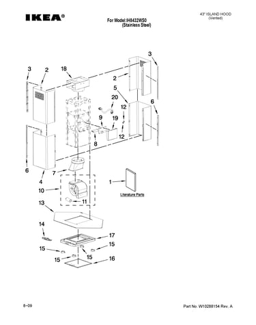 Range hood parts