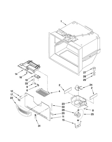 Freezer liner parts