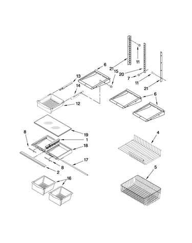 Shelf parts
