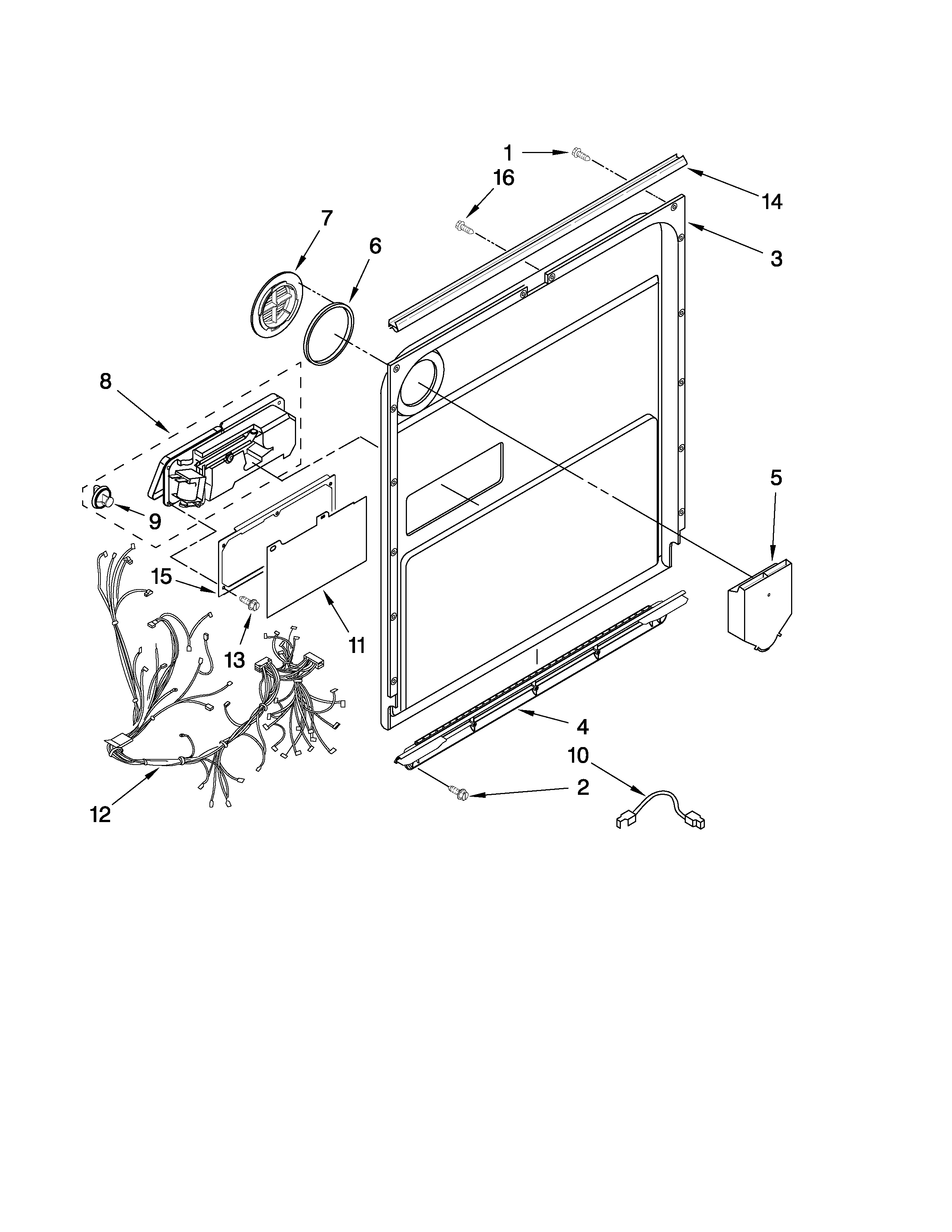 Door and latch parts