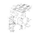 KitchenAid KHMS1850SBL1 interior and ventilation parts diagram