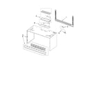 KitchenAid KHMS1850SWH1 cabinet and installation parts diagram