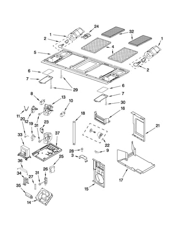 Interior and ventilation parts