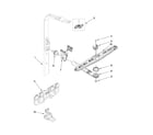 KitchenAid KUDS40FVBL2 upper wash and rinse parts diagram