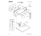 Maytag 7MMEP0080WW0 top and console parts diagram
