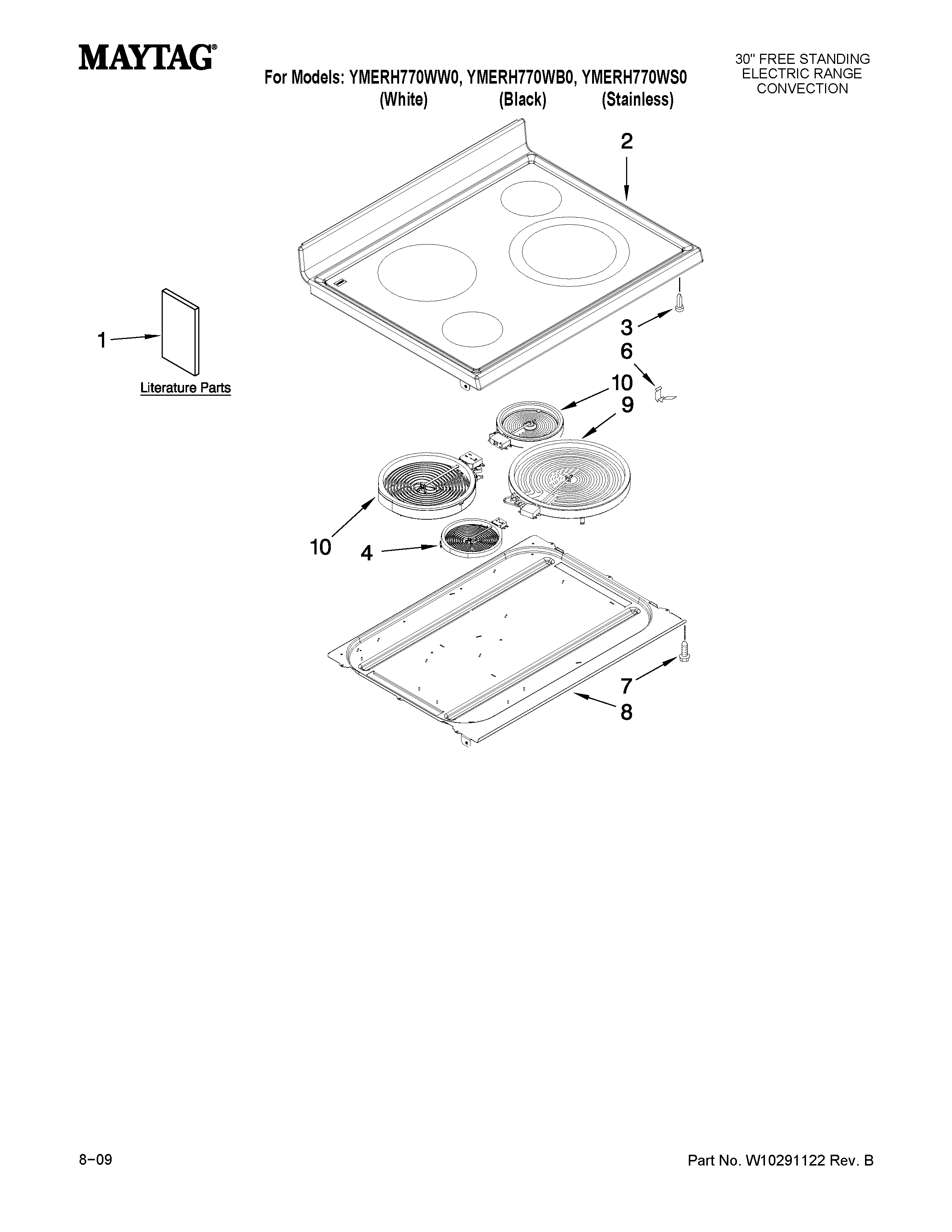 Cooktop parts