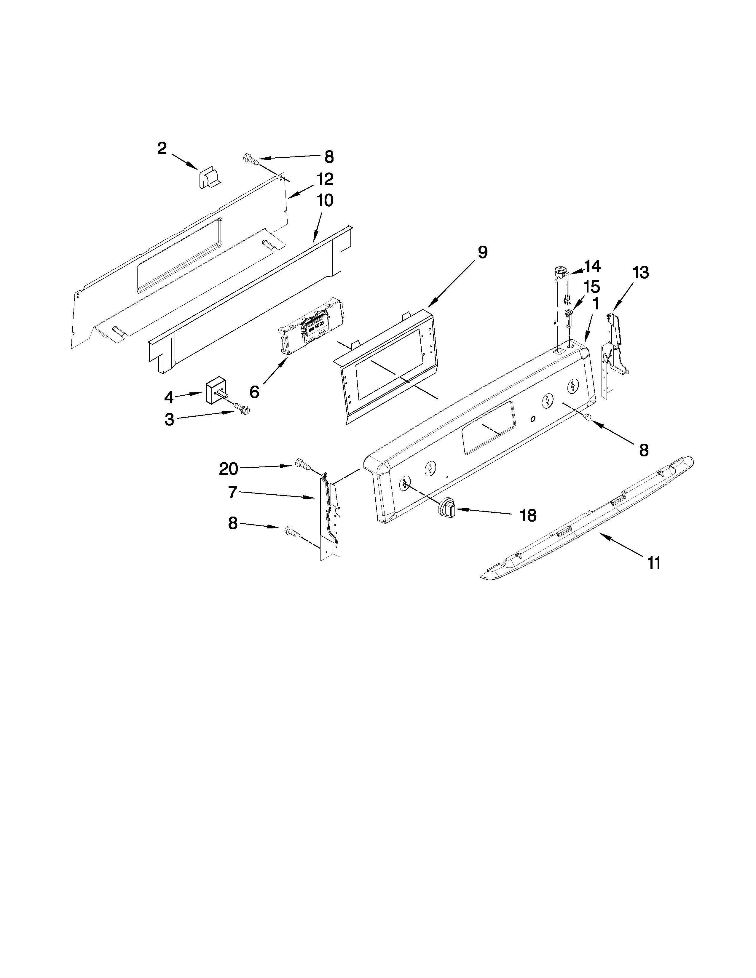 Control panel parts