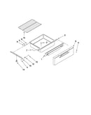 Drawer and rack parts