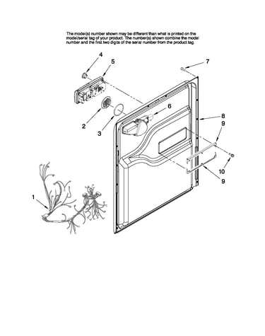 Door and latch parts