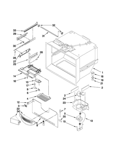 Freezer liner parts