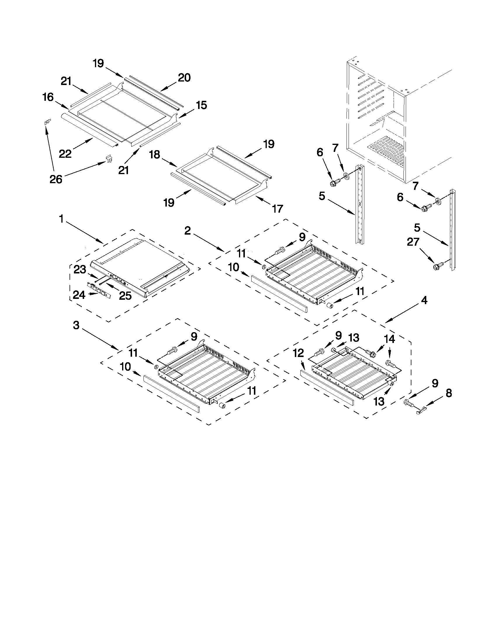 Shelf parts