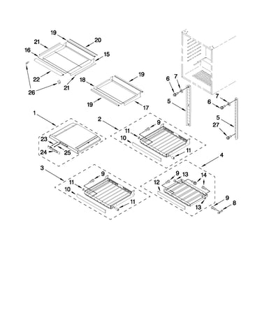 Shelf parts