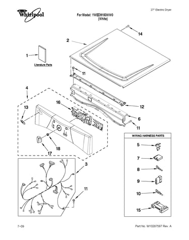 Top and console parts